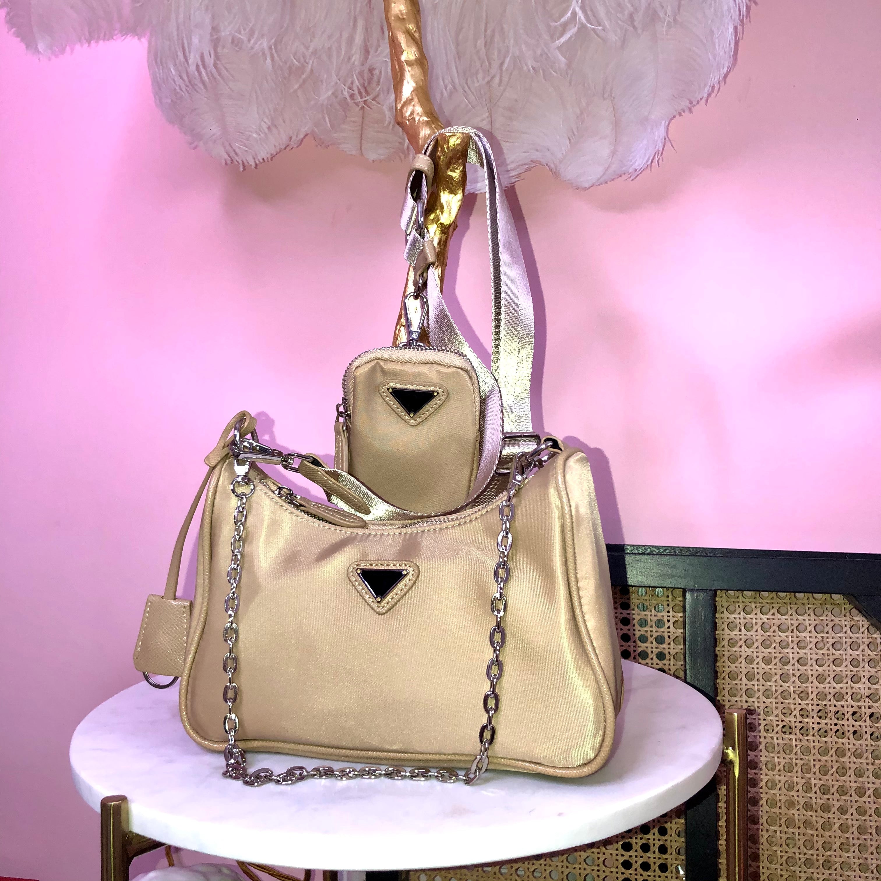 Nylon Black Bag - Celeb Threads